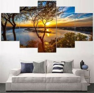 5-Panel Cityscape Canvas